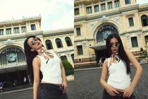 “Hot girl Sài thành” Ngọc Thảo tái xuất với set đồ toàn hàng hiệu