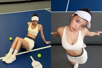 Nhập môn Pickleball, “hot girl TikTok” Huyền 2k4 khoe dáng khỏe khoắn