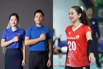 Hoa khôi bóng chuyền rạng ngời trong ảnh cưới nồng nàn tình yêu nước