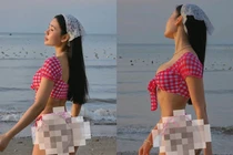 “Nữ thần phòng gym” khoe dáng cực phẩm sau một mùa Tết