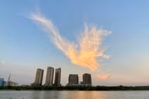 Xuất hiện đám mây “phượng hoàng lửa” trên bầu trời TP.HCM