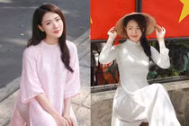 Hot girl Hải Phòng diện áo dài khoe nét đẹp dịu dàng