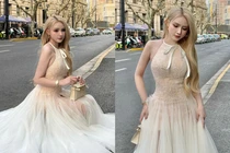 “Nữ thần DJ Việt” khoe dáng tựa nàng công chúa khi dạo phố