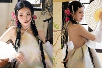 Chụp ảnh tết sớm, nữ MC game xinh đẹp hớp hồn fan