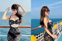 Diễn viên Thanh Hương diện váy xuyên thấu khoe dáng đỉnh tuổi U40