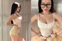 Hot girl gym xinh đẹp, chăm chỉ khoe vòng 3 trái đào