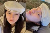 Hải Tú thoải mái khoe ảnh mặt mộc đón Giáng Sinh