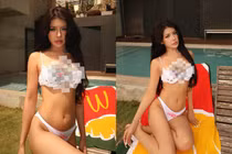 “Thánh nữ lắc hông” khoe dáng cực nuột trong bikini Hello Kitty nhỏ xíu