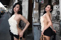 Bạn thân Xuân Ca diện mốt không nội y khoe “góc nghiêng cực phẩm“