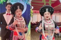 Phúng Phính Hà Giang cưới rình rang, không quên nhảy lắc hông bắt trend