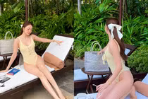 Chị gái Thiều Bảo Trâm “đẹp không tì vết” khi diện bikini khoe dáng