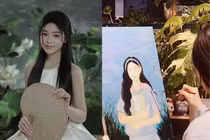 Con gái MC Quyền Linh khoe tài hội hoạ khiến fan trầm trồ