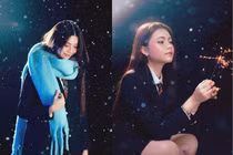 Con gái út MC Quyền Linh tung bộ ảnh chào đông đẹp như AI