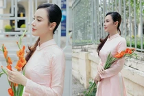 “Phú bà” tuổi tỵ diện áo dài du xuân ngọt ngào