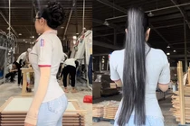 Cô công nhân viral khắp MXH với những màn khoe dáng gây tranh cãi