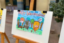 Xúc động trước loạt tranh “bảo vệ chó mèo” của học sinh tiểu học