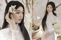 Con gái Quyền Linh đốn tim netizen trong tà áo dài trắng tinh khôi 