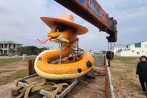 Linh vật năm Ất Tỵ “siêu cấp đáng yêu” tại Quảng Trị