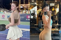 Hot girl Pickleball với loạt ảnh khoe dáng phòng gym cực nuột