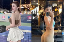 Hot girl Pickleball với loạt ảnh khoe dáng phòng gym cực nuột