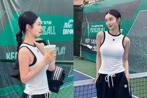 “Nữ thần thanh xuân” Jun Vũ khoe dáng kín đáo trên sân pickleball