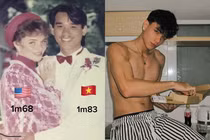 Gia đình bố Việt mẹ Tây nhan sắc cực phẩm khiến netizen xuýt xoa