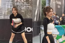 Em gái Công Vinh mê pickleball “không lối thoát”