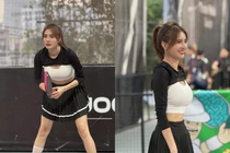 Em gái Công Vinh mê pickleball “không lối thoát”