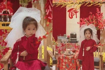 Khi các ái nữ của nhiều người nổi tiếng cùng diện áo dài đỏ