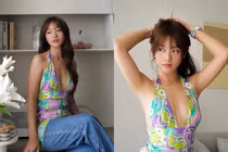 Khả Ngân diện váy cắt xẻ sâu khoe thân hình cực phẩm