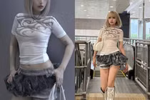 Xoài Non lạ lẫm với tóc bạch kim, diện váy siêu ngắn khoe dáng