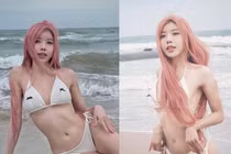 Chị đẹp Trang Pháp thả dáng “cực gắt” với bikini hai mảnh nhỏ xíu