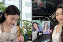 Lọ Lem trổ tài hội họa vẽ tranh tặng mẹ khiến netizen trầm trồ