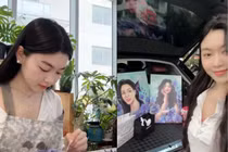 Lọ Lem trổ tài hội họa vẽ tranh tặng mẹ khiến netizen trầm trồ