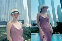 Em gái Công Vinh diện váy mỏng manh, khoe vóc dáng “ai cũng mê“