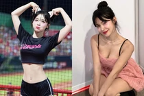 “Nữ thần cổ vũ” có vòng eo siêu thực khiến fan khó rời mắt