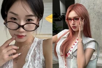 Xu hướng mang kính “phong cách thư ký” được các hot girl mê mẩn