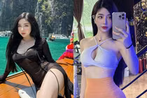 Hot girl Hà Thành sở hữu gương mặt học sinh, thân hình phụ huynh
