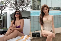 Louis Phạm chăm diện bikini “tí hon” khoe dáng