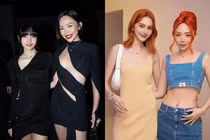 Khoảnh khắc “chị đẹp” Tóc Tiên chung khung hình sao quốc tế