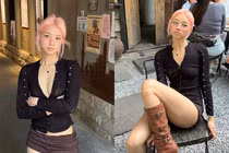 Nữ streamer gốc Việt diện mốt quần siêu ngắn dạo phố gây chú ý