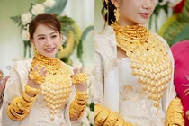 Cô dâu “hot nhất” Đồng Tháp với của hồi môn hơn 1000 cây vàng