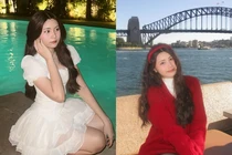 Con gái út Quyền Linh ưa diện đồ ngắn, nhan sắc ngọt ngào