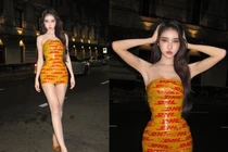 Gái xinh Thái Lan 3.7 triệu fan đu trend váy quấn băng keo 