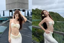 Tiktoker Ngân Hà “chiếm sóng” mạng xã hội với loạt ảnh bikini nóng bỏng