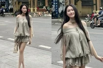 Tranh thủ về nhà ngoại, vợ Đoàn Văn Hậu khoe dáng miễn chê