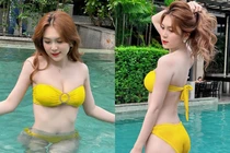 “Hot girl cô giáo” xinh đẹp, "giao diện" bể bơi đẹp ngỡ ngàng