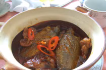 Cá rô đồng nướng kho tương