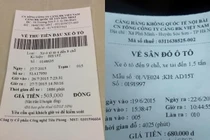 Sốt mạng hóa đơn gửi xe “cắt cổ” ở Nội Bài, TSN