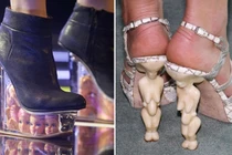 Những mẫu giày cao gót siêu dị của sao Việt